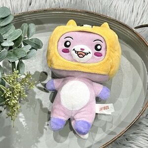 LankyBox World Foxy 6" Pink & Purple Plush Doll Stuffed 2024 Bonkers Toy Co.